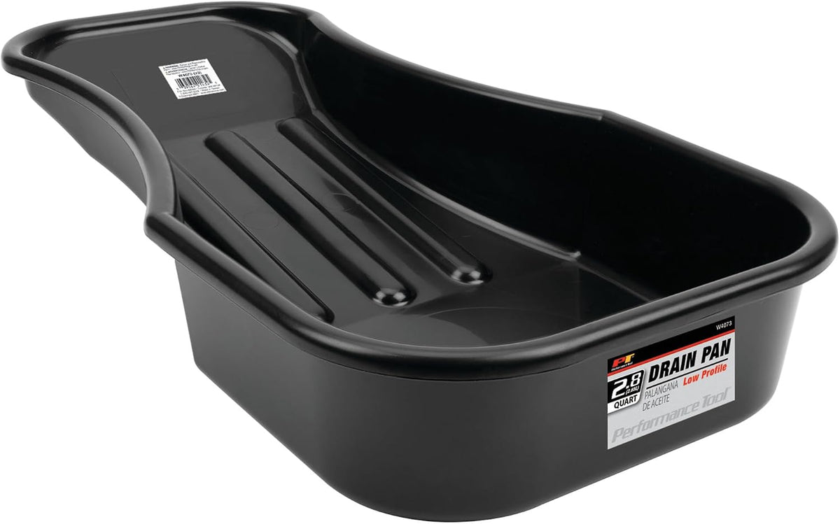 Performance Tool W4071 Black Oil Drain Pan (4.5 gallon)