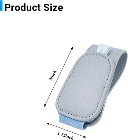 Yuoyar 2 Packs Magnetic Sunglass Holder for Car Visor (Grey) | Magnetic Interior Car Accessories