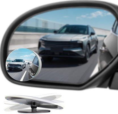 BFXM Blind Spot Mirrors 2 Pack, Car Accessories Frameless Side Mirror Blindspot Convex HD Glass, Side View Mirror Blindspot with Wide Angle Adjustable Stick for Car SUV and Trucks