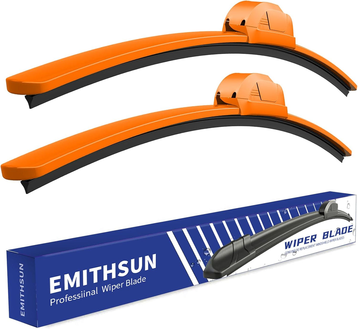 OEM QUALITY 26" + 16" Premium All-Seasons Stable And Quiet Windshield Wiper Blades(Set of 2) - Colors B