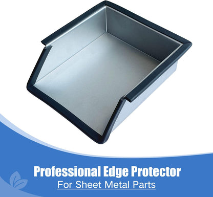 Rubber Edge Trim, Self-Adhesive Rubber Edge Trim, Edge Protector for Sheet Metal, EPDM Material, Fit 1/16"(1.0mm), Length 10Ft, Black Color, U Channel Edge Trim - Colors A