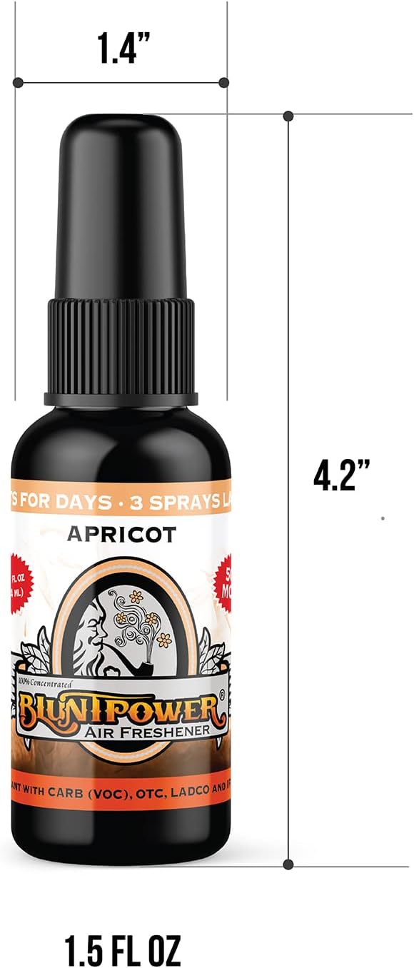 BluntPower (Baby Powder, 1 Pack) Concentrated Air Freshener Spray - Oil-Based Room Diffuser Spray - Long-Lasting Bathroom Scent, Car Freshener & Odor Eliminator - Colors A