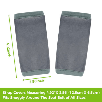 COOLBEBE Car Seat Straps Shoulder Pads for Baby Kids, Super Soft Seat Belt Covers for All Car Seats/Pushchair/Stroller/High Chair