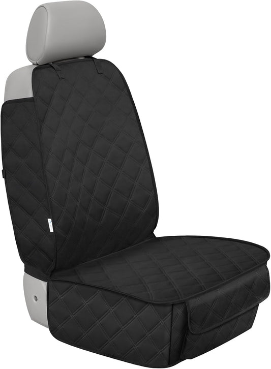 ALLANSING Front Seat Cover for Dogs with Side Flaps, Heavy Duty 900D Waterproof Seat Protector, Protects from Dirt & Scratches, for Pets & Daily Use, Fits Cars SUV Trucks Minivans (2-Pack)