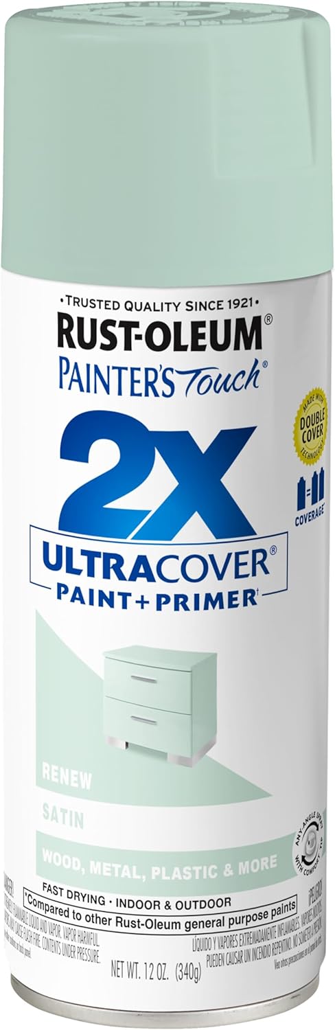 Rust-Oleum 334029 Painter's Touch 2X Ultra Cover Spray Paint, 12 oz, Gloss Clear - Colors D