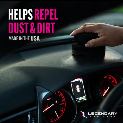 Legendary Gloss Dressing with Applicator 16oz - Tire Shine Spray & Plastic Restorer – Water Based & Non-Greasy Interior/Exterior Detailing Spray - Trim, Rubber, Vinyl & Plastic Restorer for Cars