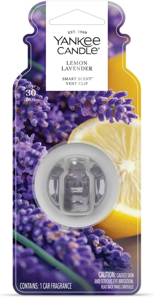 Yankee Candle Smart Scent Vent Clip Car Air Freshener, Odor Neutralizing Car Fragrance, Midsummer's Night (Pack of 1)