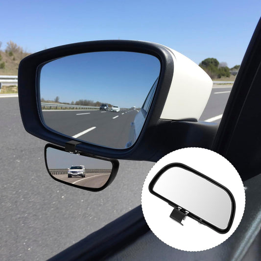 QWORK Blind Spot Mirror - 2 Pack Rear View Concave Mirror Blindspot Wide Angle Mirror for Universal Cars