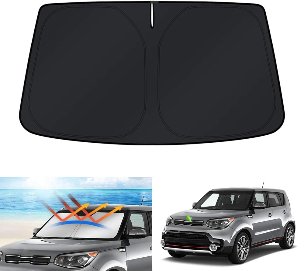 KUST Windshield Sun Shade for Toyota RAV4 2019-2022 2023 2024 2025 2026 Window Accessories Shade Sun Visor Cover Foldable Block UV Rays - Colors C