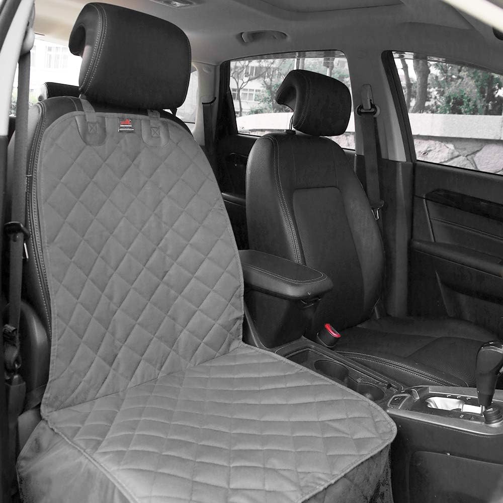 HONEST OUTFITTERS Dog Car Seat Cover, Pet Front Cover for Cars, Trucks, and Suv's - Waterproof & Nonslip Dog Seat Cover,(Front Seat)