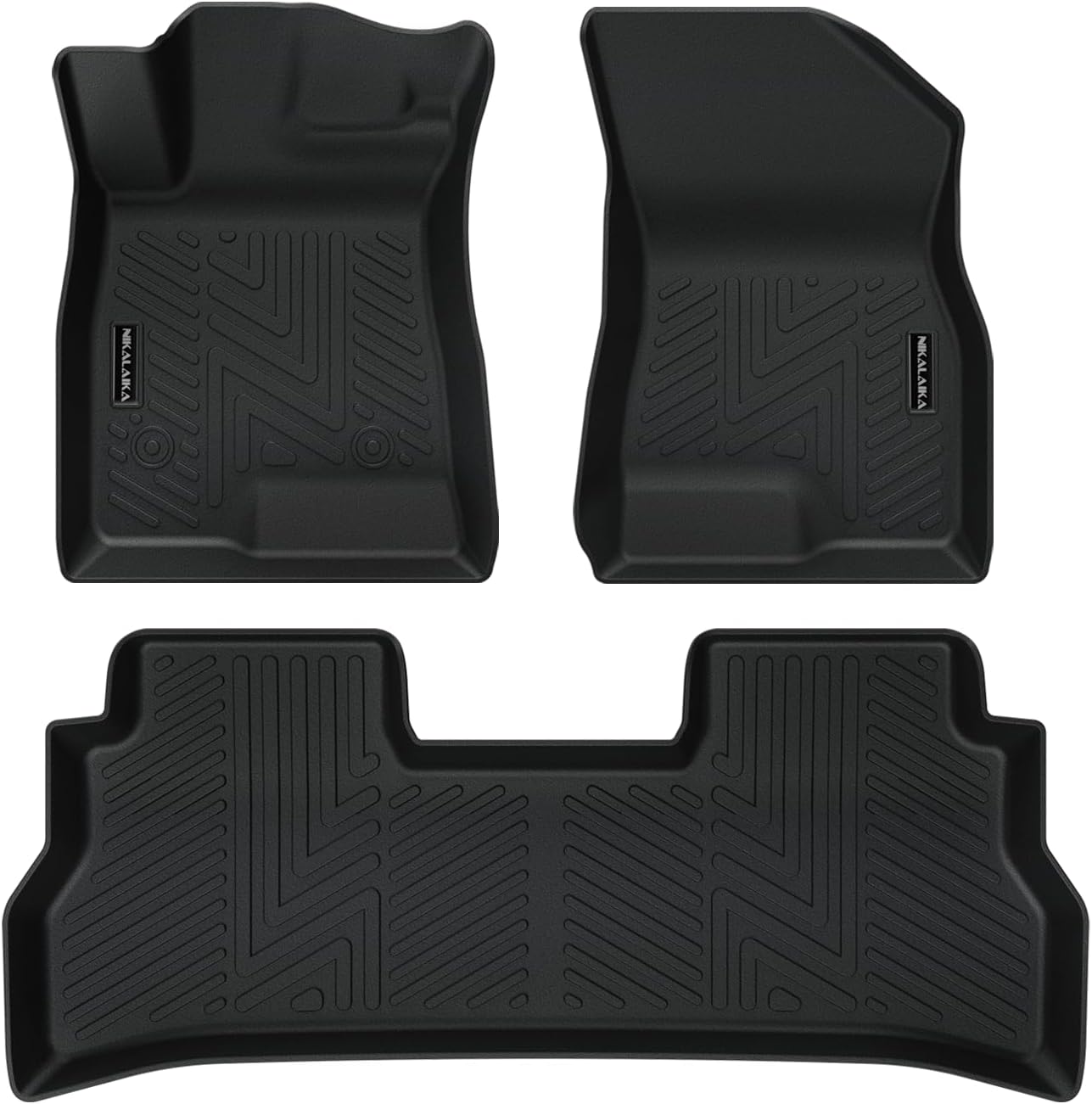 Floor Mats & Cargo Liner & Backrest Mat for 2024 2025 2026 Chevrolet/Chevy Trax All Weather Protection TPE Rubber Full Set Automotive Floor Liners Accessories, Odorless Anti-Slip, Black