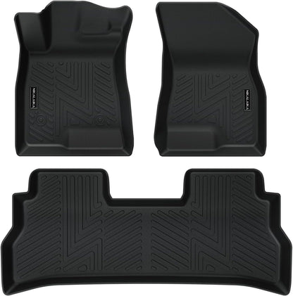 Floor Mats & Cargo Liner & Backrest Mat for 2024 2025 2026 Chevrolet/Chevy Trax All Weather Protection TPE Rubber Full Set Automotive Floor Liners Accessories, Odorless Anti-Slip, Black
