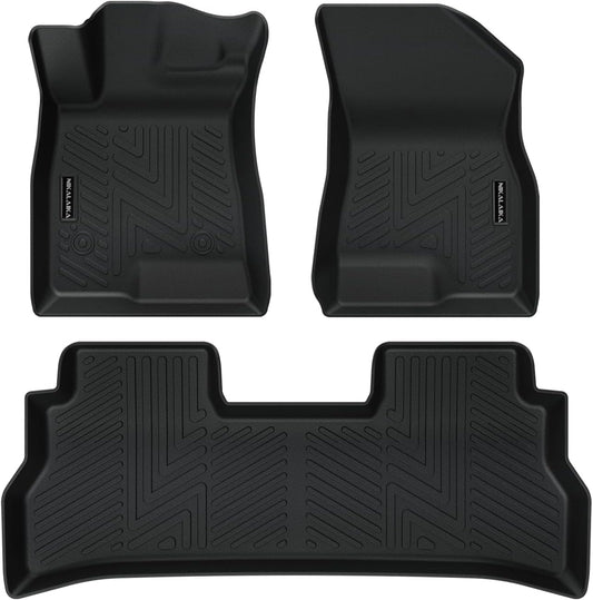 Floor Mats & Cargo Liner & Backrest Mat for 2024 2025 2026 Chevrolet/Chevy Trax All Weather Protection TPE Rubber Full Set Automotive Floor Liners Accessories, Odorless Anti-Slip, Black