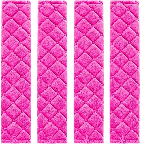 Tatuo 4 Pack Seat Belt Cover Extra Long Seat Belt Pads for Car Soft Comfort Shoulder Strap Covers Harness Pads Helps Protect Your Neck and Shoulder(10.6 Inch,Black)