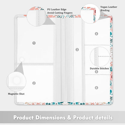 Car Registration and Insurance Holder, Auto Truck Document Holder with Magnetic Shut, Vehicle Glove Box Car Organizer, Interior Car Accessories for Women Men (Bow)