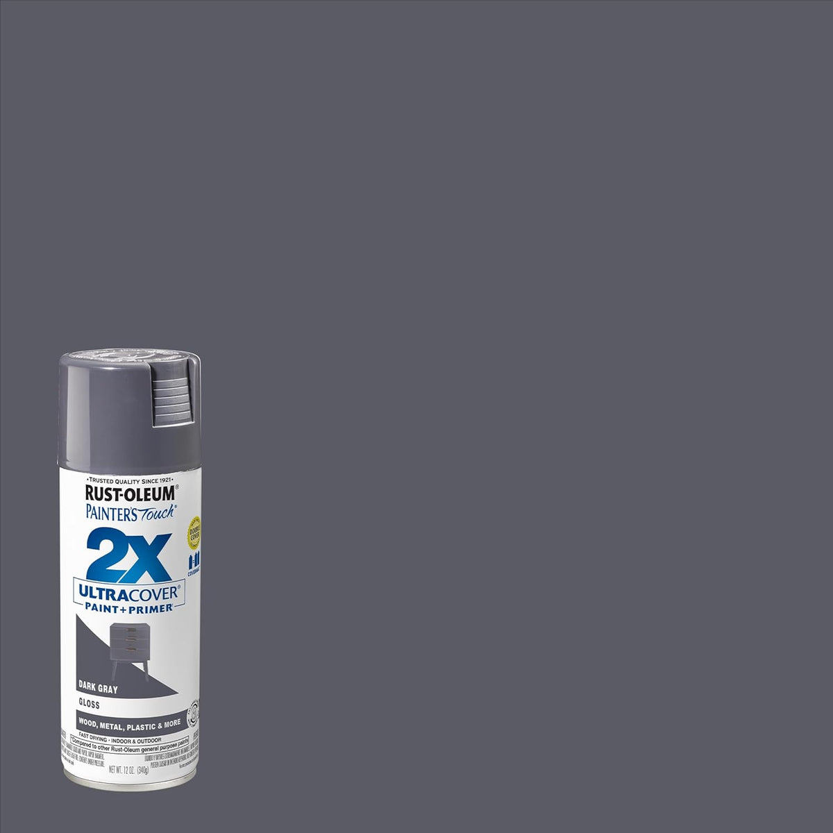 Rust-Oleum 334029 Painter's Touch 2X Ultra Cover Spray Paint, 12 oz, Gloss Clear - Colors E