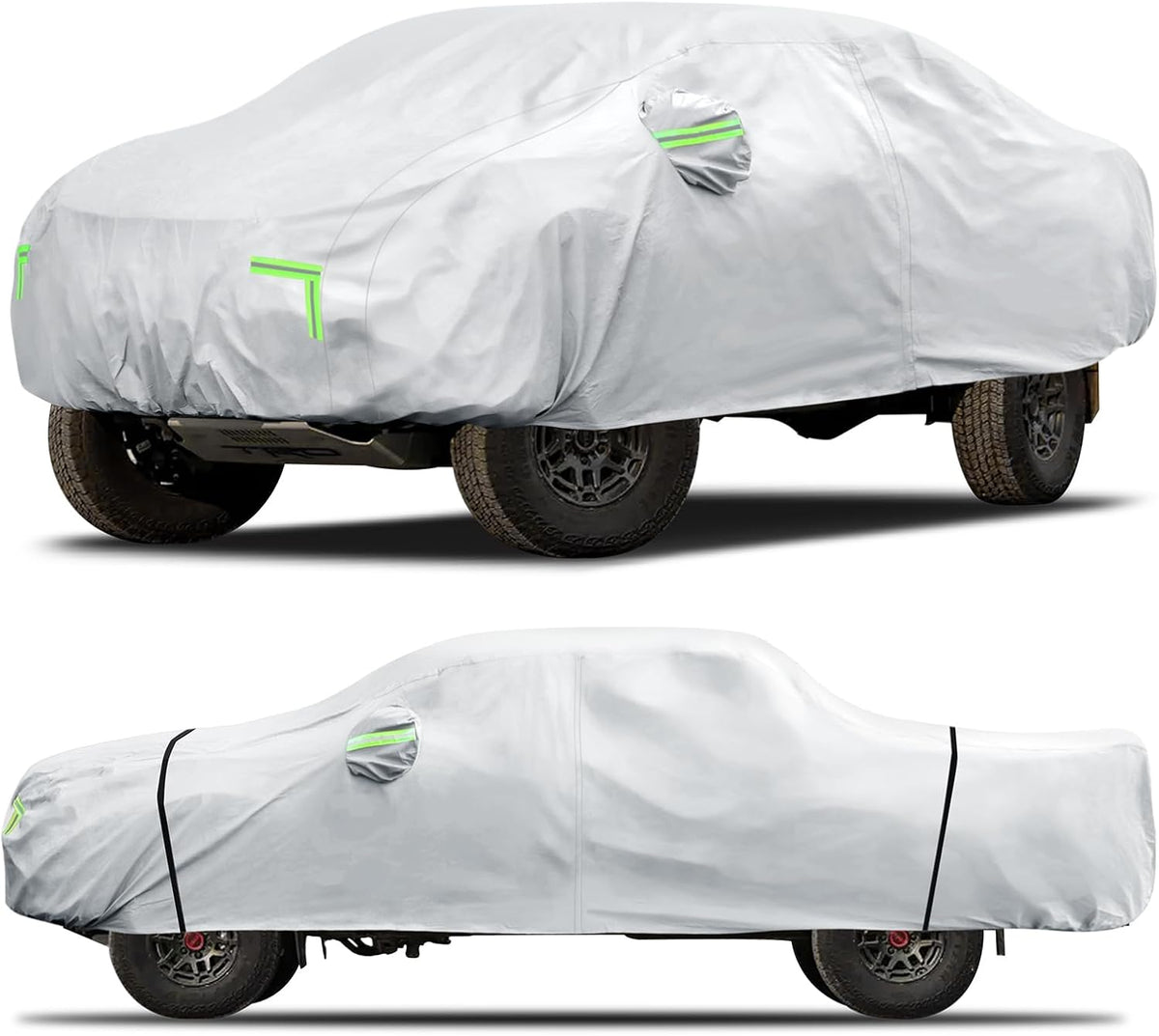 Car Cover Custom Fit for Honda CRV 1997-2025,Toyota RAV4 1996-2025, 6 Layers Truck Cover Waterproof All Weather for Automobiles,Outdoor Full Exterior Cover,Rain, Sun, Wind Protection,Black