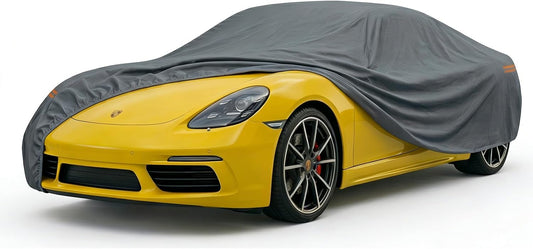 Coverlex Large Car Cover for SUV, Outdoor SUV Cover Universal Fit for Dodge Durango, Audi Q7, BMW X5, Benz GLE, Acura MDX, CX-9, VW Atlas, Jeep Grand Cherokee, Infiniti QX60, Length 201 Inches