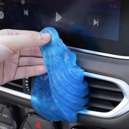 3 bags Reusable Car Cleaning Gel Slime Putty - Strong Adhesive Dust Cleaner for Auto Vents, Interior, Keyboards & Electronics