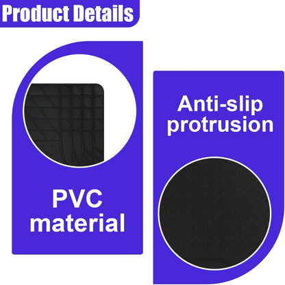 Car Cargo Liner, All Weather Heavy Duty Trunk Liner, Anti-Slip Trimmable Floor Mat, Universal Automotive Trunk Protection Mat for Cars, SUVs, Trucks (Black)