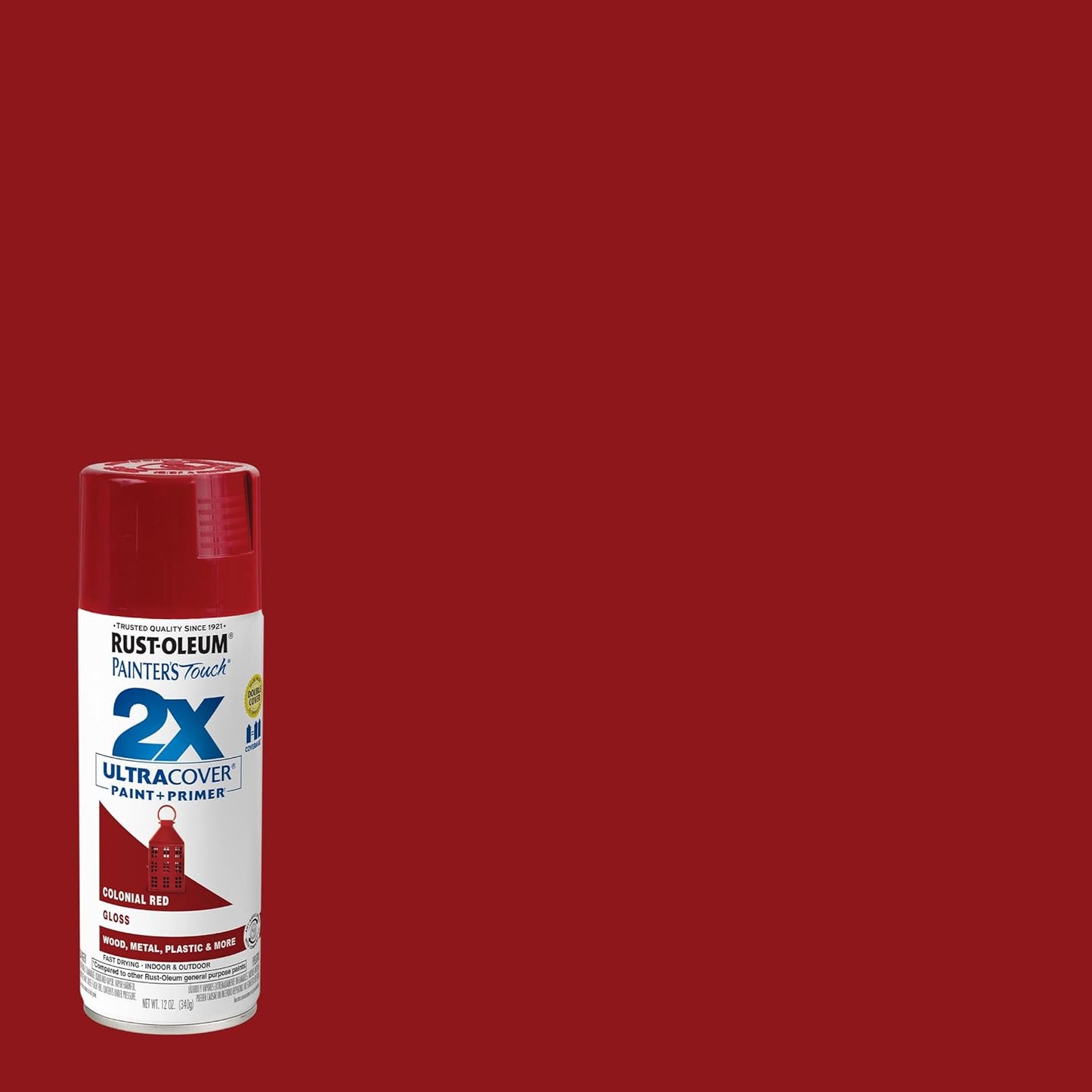 Rust-Oleum 334029 Painter's Touch 2X Ultra Cover Spray Paint, 12 oz, Gloss Clear - Colors D