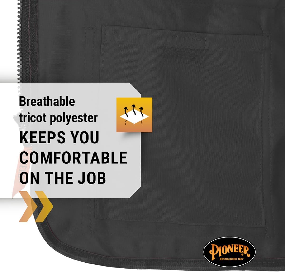 Pioneer Safety Vest for Women With Pockets - Hi-Vis Reflective Tape - For Construction