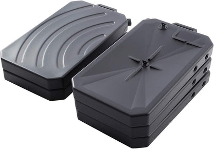 TCT-MOTORPARTS 10 Quart ABS Oil Drain Pan w/Spout Low Profile Fit for Harley Road King Electra Street Road Glide Ultra Limited Dyna Freewheeler CVO Tri Glide Heritage Softail Fat Bob