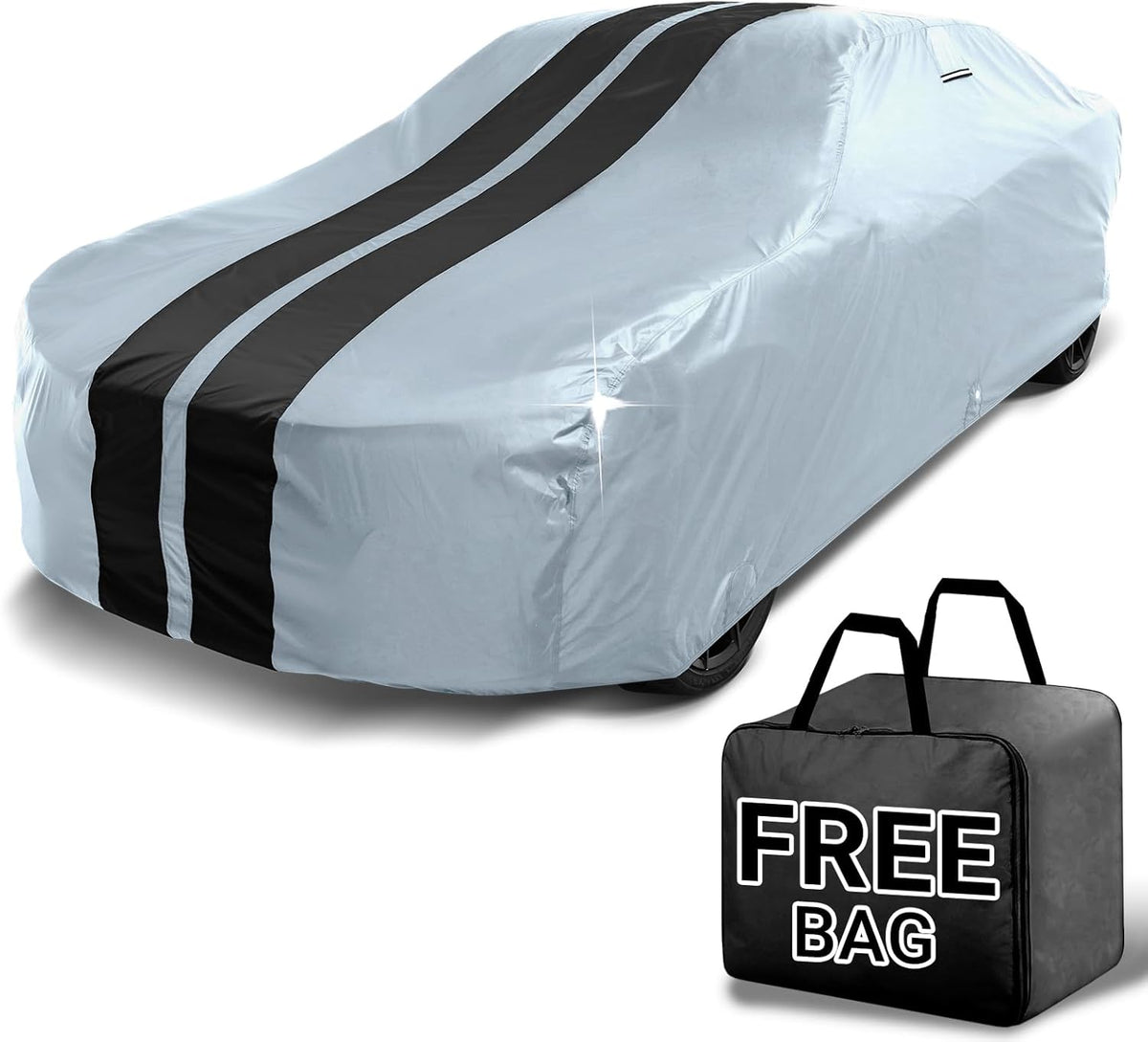 iCarCover Premium Car Cover for 1970-1972 Chevy Monte Carlo Heavy Duty Waterproof All-Weather Automobiles Custom Fit Indoor Outdoor UV Snow Protection Covers with Straps and Bag - Colors A