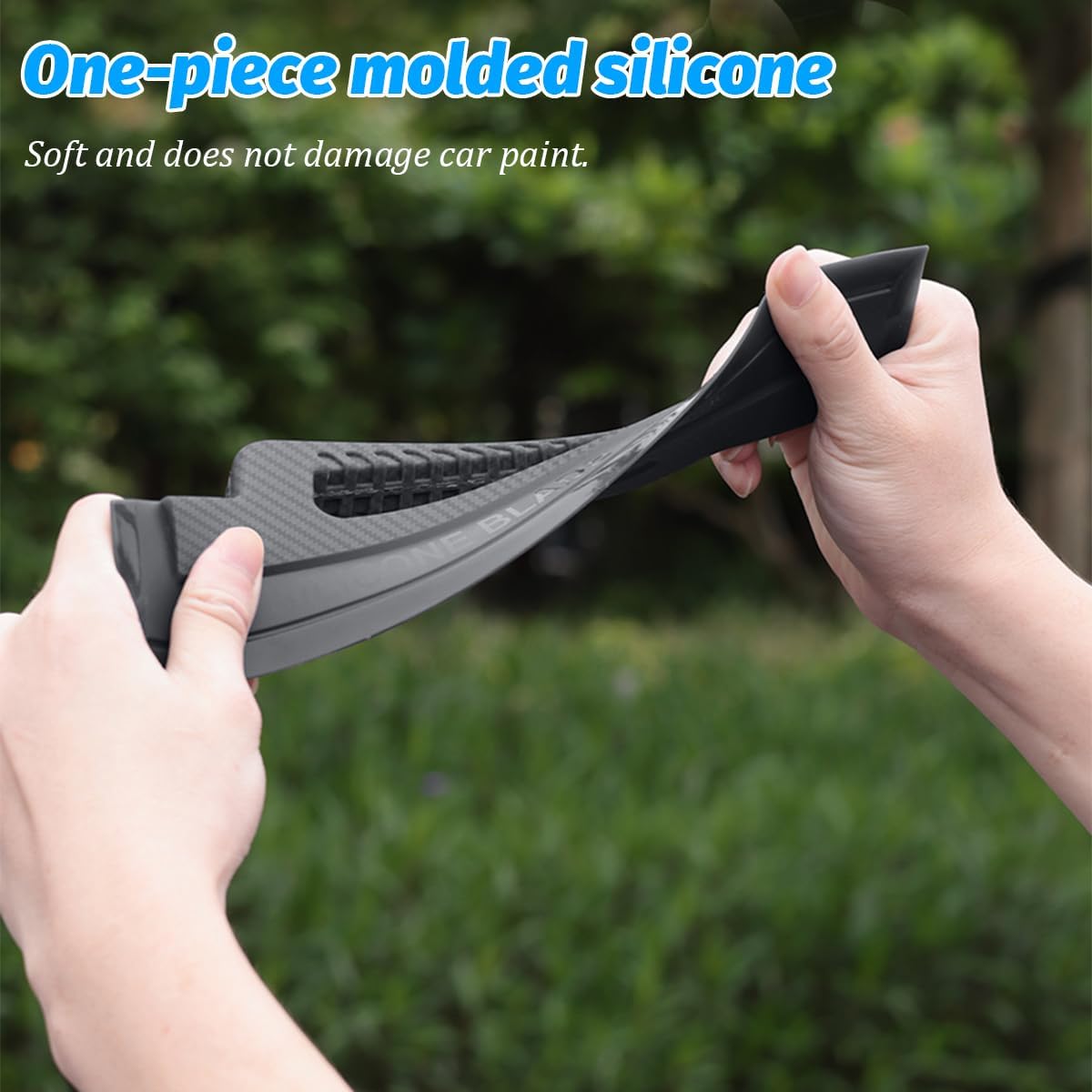 Car Window Squeegee, Soft Silicone Blade for Cleaning Water, Professional One-Piece Auto Glass Water Wiper, 11.8 Inches Water Scraper Cleaner for Shower Doors Mirror, Home Drying Use