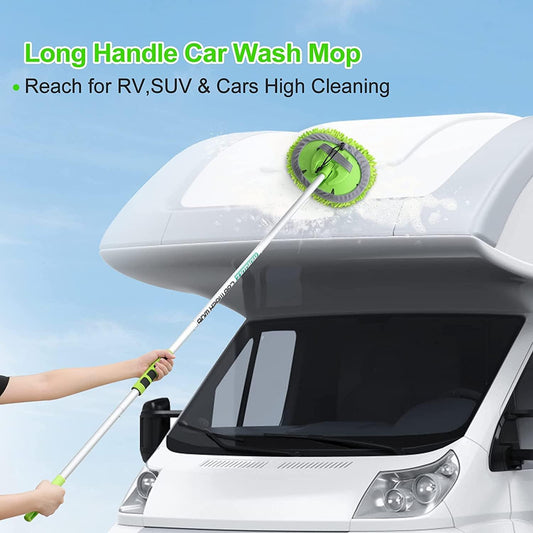 Wontolf 17pc Car Wash Kit, Car Cleaning Kit with Car Wash Brush Long Handle, Car Wash Soap, Interior Cleaner, Wheel Cleaner, Window Squeegee, Car Interior Detailing Kit for Cars Trucks RVs SUVs