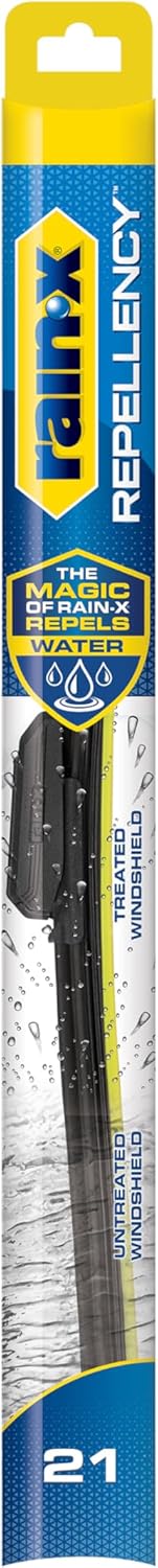 Rain-X 810363 Repellency Water Repellent Wiper Blades, 22" Windshield Wipers (Pack of 2), All Weather Streak-Free for Enhanced Visibility w/Water Repellency Formula [Amazon Exclusive] - Colors A
