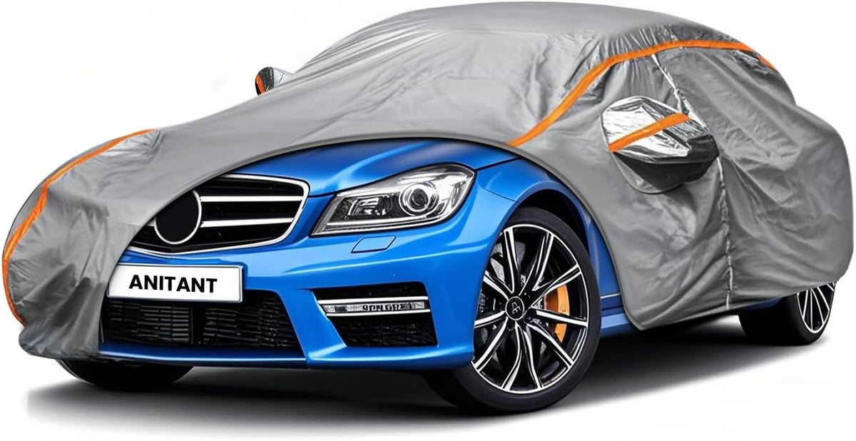 Waterproof Sport Car Cover, Super Lightweight Small Outdoor Car Cover Rain Car Covers for Automobiles All Weather Waterproof Fit Coupe 163" to 178"
