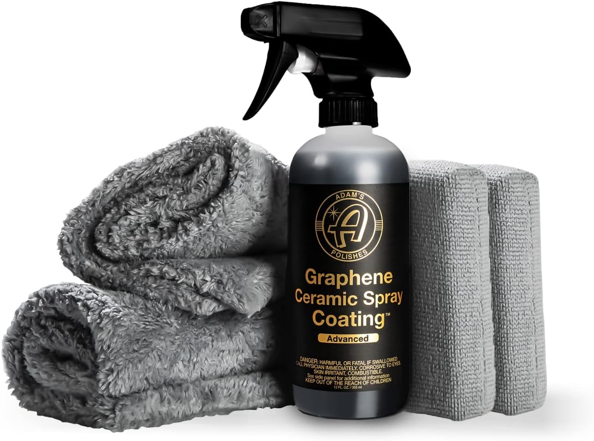 Adam's Polishes Advanced Graphene Ceramic Spray Coating - 18+ Months Sprayable Graphene Oxide Ceramic Coating for Cars, Boats, RV's & Motorcycle | Adds Extreme Gloss, Depth, Shine & Protection
