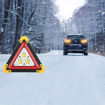 Waterproof Warning Triangle Light, Portable LED Road Flare | Rechargeable warning triangle light for vehicle breakdowns, accidents and emergency work