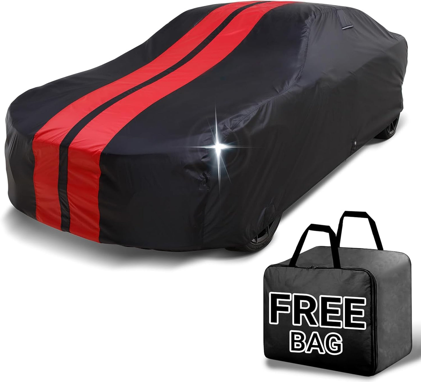 iCarCover Premium Car Cover for 1970-1972 Chevy Monte Carlo Heavy Duty Waterproof All-Weather Automobiles Custom Fit Indoor Outdoor UV Snow Protection Covers with Straps and Bag - Colors A