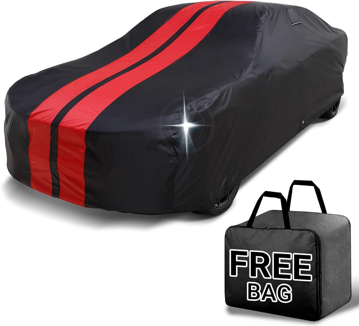 iCarCover Premium Car Cover for 1970-1972 Chevy Monte Carlo Heavy Duty Waterproof All-Weather Automobiles Custom Fit Indoor Outdoor UV Snow Protection Covers with Straps and Bag - Colors C