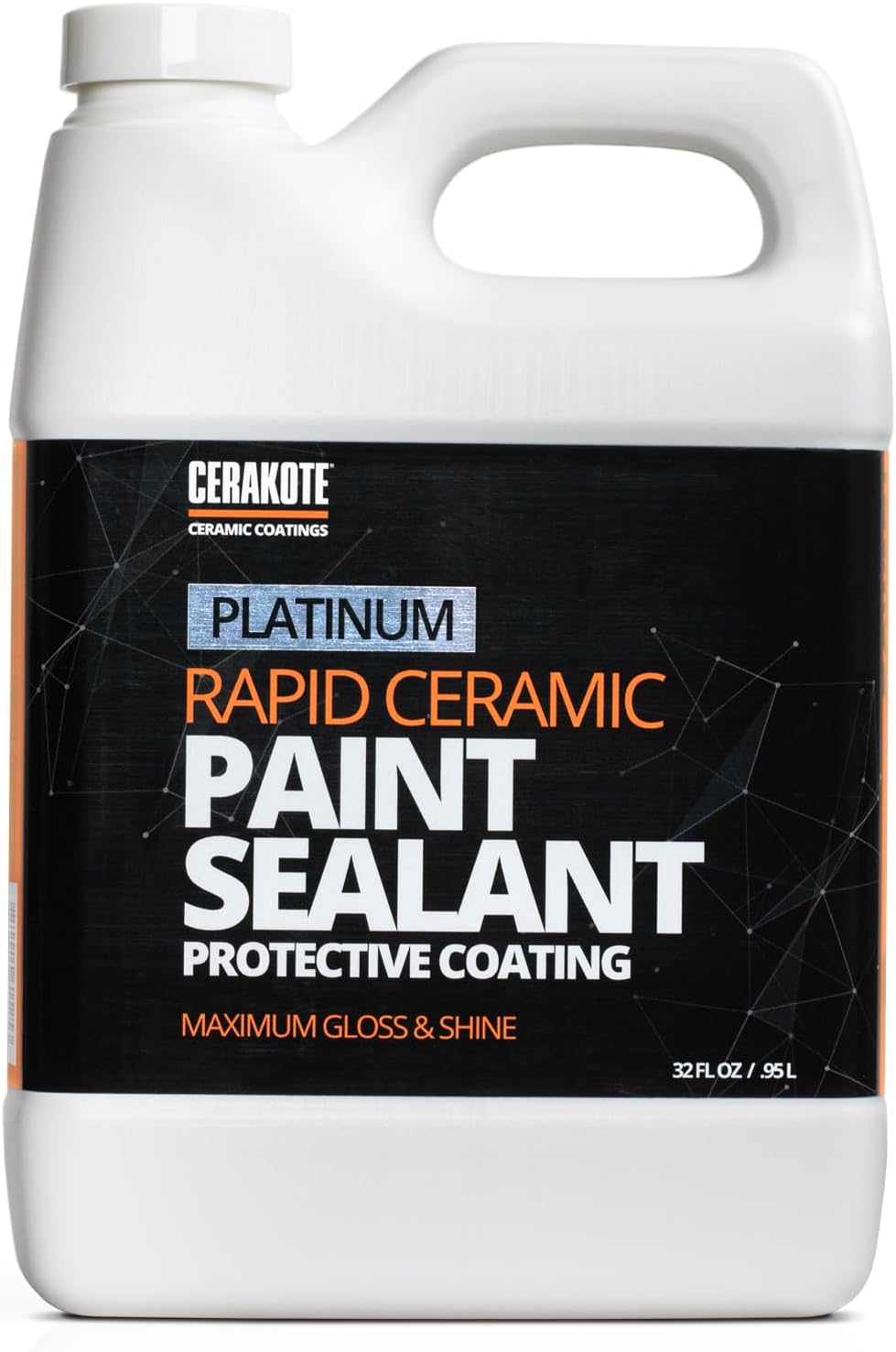CERAKOTE® Platinum Rapid Ceramic Paint Sealant Spray - 14 oz. - 50 Wash Rating - Maximum Gloss & Shine – Extremely Hydrophobic – Unmatched Slickness - Ceramic Spray Coating