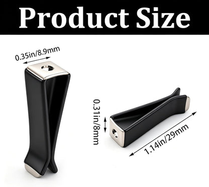 Dianrui 40PCS Black Square Head Car Vent Clips, 9mm Auto Air Conditioner Outlet, Air Freshener for Car Office Home