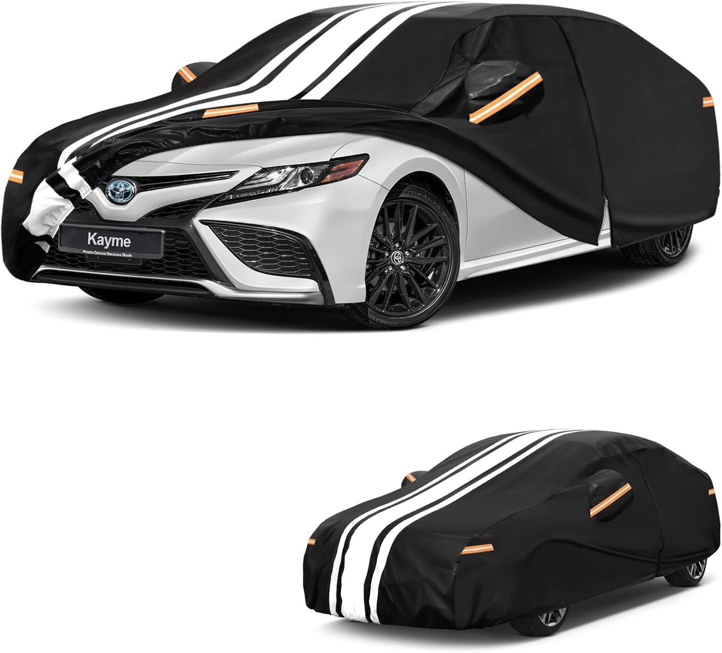 Kayme Heavy Duty Car Cover Custom Fit for BMW 3 Series 320i 325i 328i 330i 335i (1982-2026), Outdoor Full Exterior Cover with Tape and Towel, Rain Snow Sun UV Protection. - Colors B