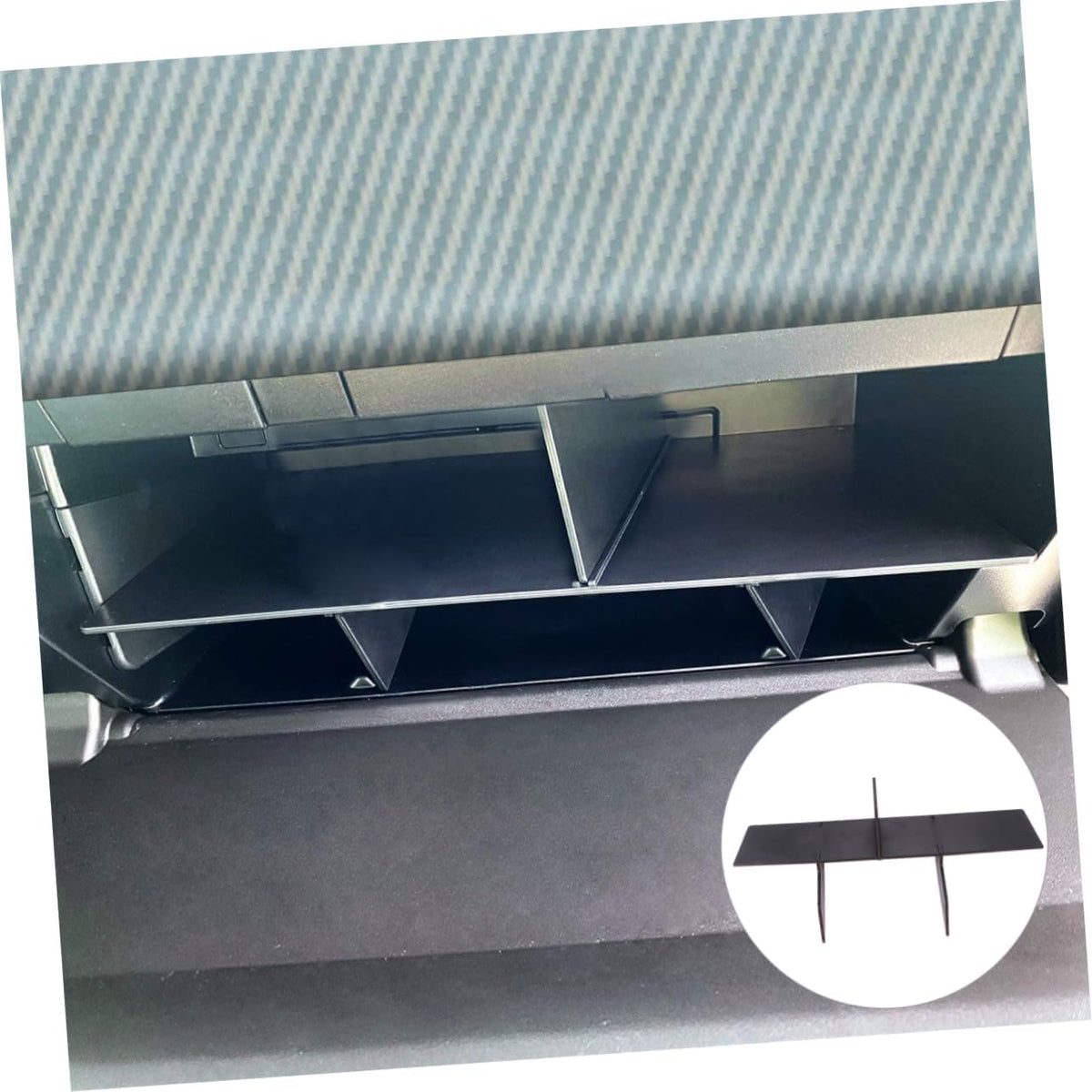 Glove Box Organizer Storage Insert Divider for Car Glove Compartment Divider Easy Installation Durable Console Organizer 13.58X2.75X0.11 Inch
