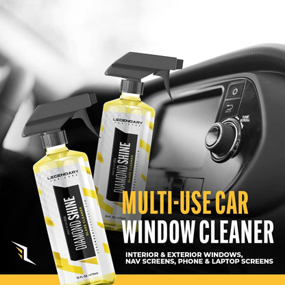 Legendary Glass Cleaner 16oz - Auto Window Cleaner Spray for Car Windows & Windshield - No Streaks, Ammonia-Free, Tint Safe - Interior/Exterior Use