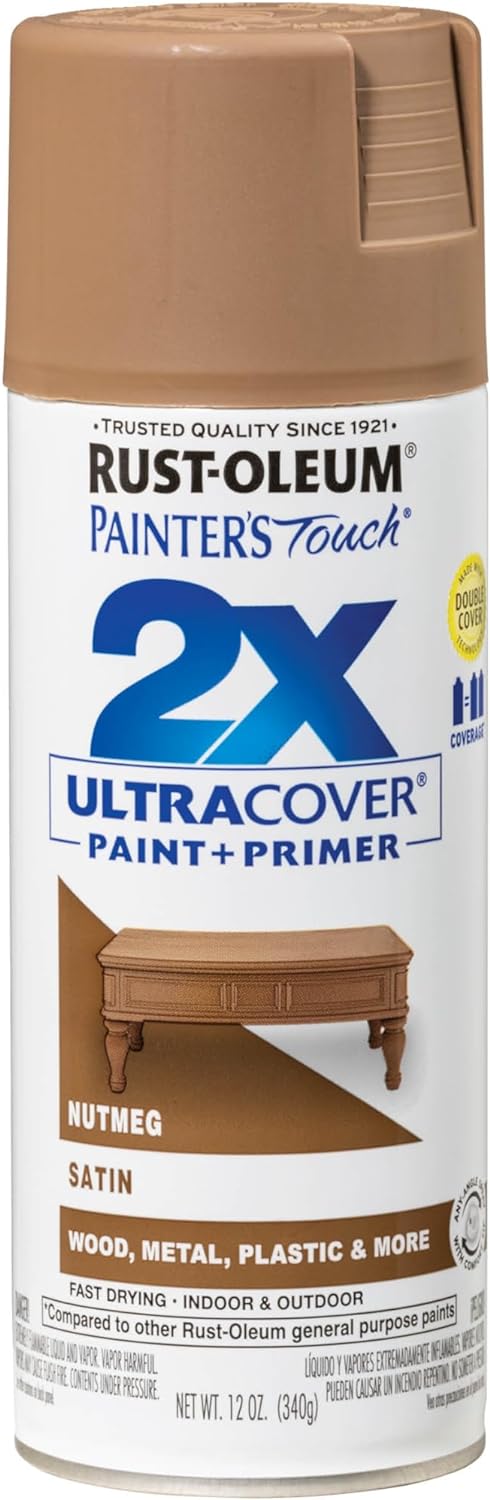 Rust-Oleum 334029 Painter's Touch 2X Ultra Cover Spray Paint, 12 oz, Gloss Clear - Colors A