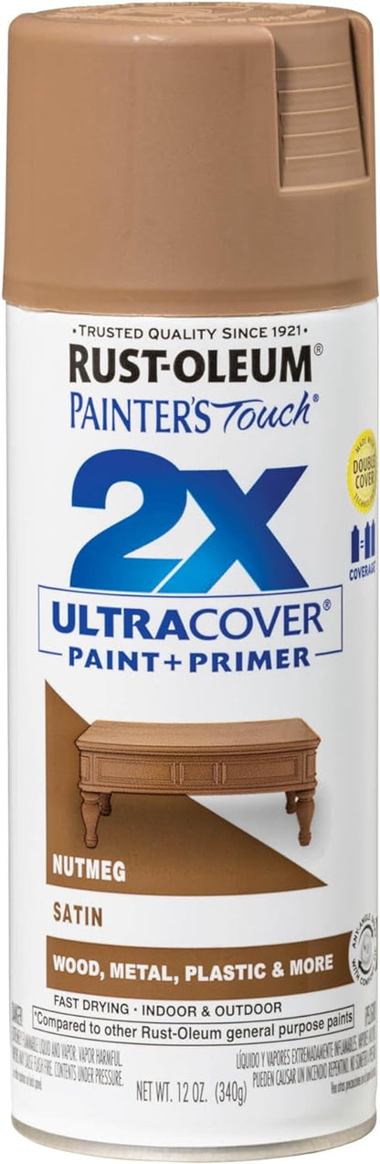 Rust-Oleum 334029 Painter's Touch 2X Ultra Cover Spray Paint, 12 oz, Gloss Clear - Colors A