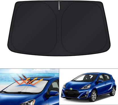 KUST Windshield Sun Shade for Toyota RAV4 2019-2022 2023 2024 2025 2026 Window Accessories Shade Sun Visor Cover Foldable Block UV Rays - Colors E