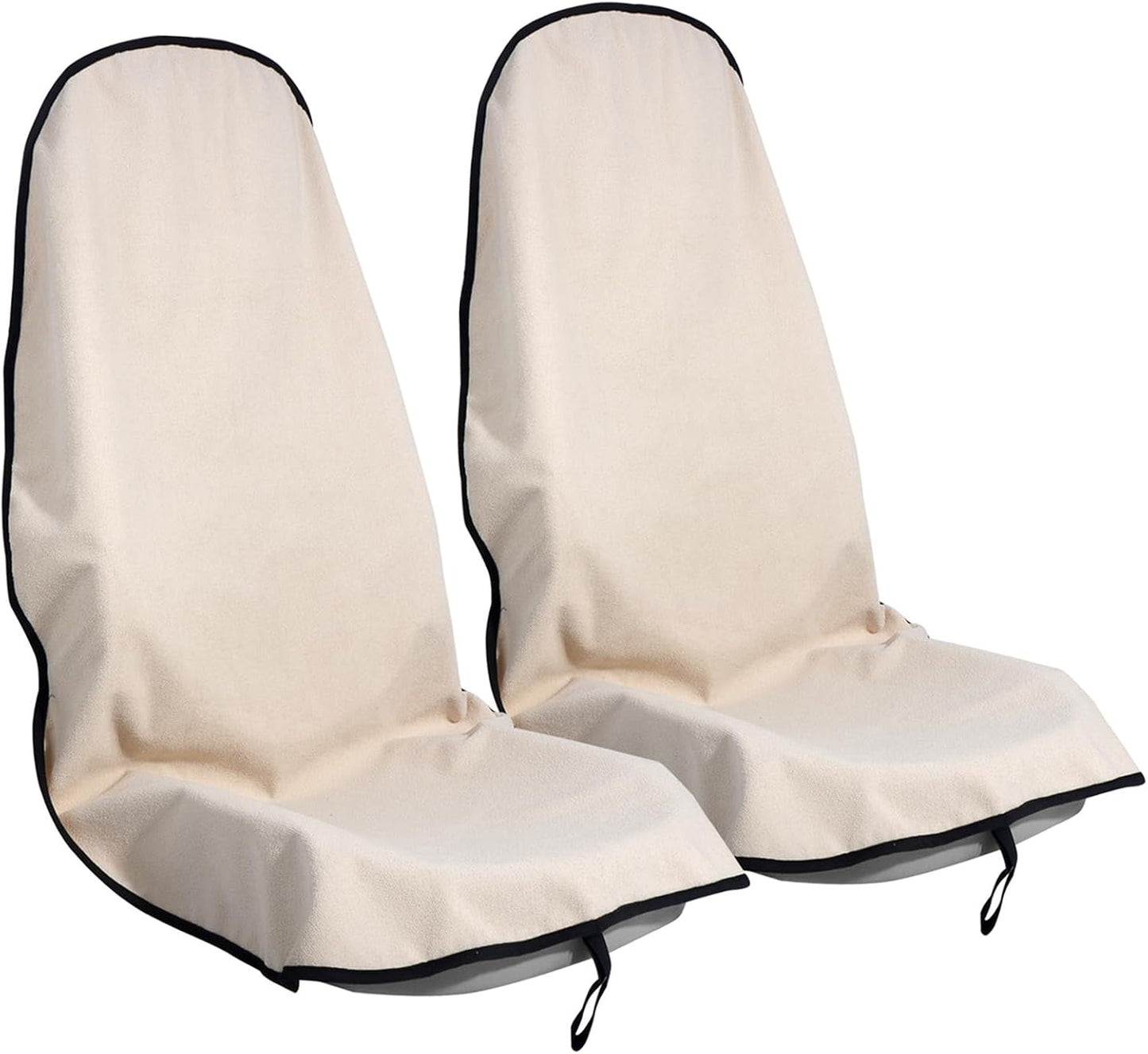 Car Seat Cover Protector Front Seats,for Gym Workout,Running,Swimming,Beach and Hiking,Waterproof Sweat Towel Bucket Seat Covers for Cars SUV Trucks (Black, 1Pcs)