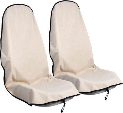Car Seat Cover Protector Front Seats,for Gym Workout,Running,Swimming,Beach and Hiking,Waterproof Sweat Towel Bucket Seat Covers for Cars SUV Trucks (Black, 1Pcs)