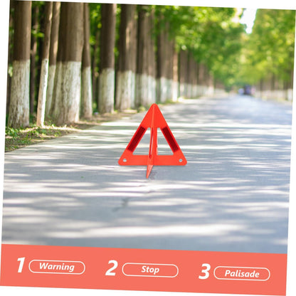 ULTECHNOVO 6-Pack Foldable Emergency Safety Triangles, DOT Compliant Reflective Roadside Warning Triangles for Vehicle Breakdown and Accident, High-Visibility Hazard Signs for Truck and Car Road Safet