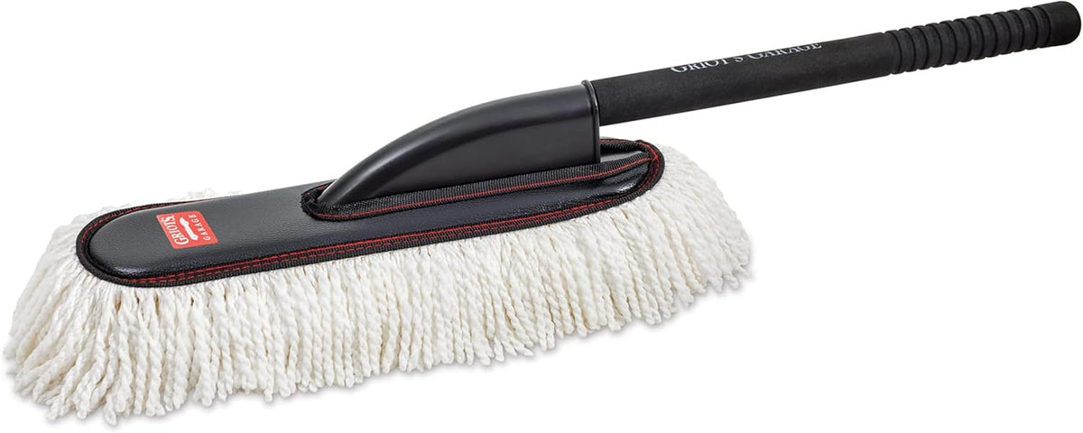 Griot's Garage Microfiber Mini Duster for Car Interior Cleaning and Detailing, Cleans Paint, Glass, Chrome, and Trim, Storage Bag Included, 11412