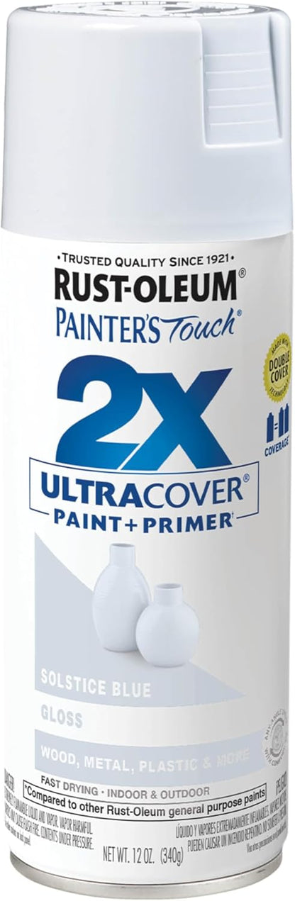 Rust-Oleum 334029 Painter's Touch 2X Ultra Cover Spray Paint, 12 oz, Gloss Clear - Colors F