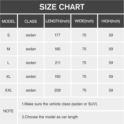 Car Cover Waterproof All Weather for Automobiles, 6 Layers Outdoor Full Exterior Cover Rain Sun UV Snowproof Protection with Zipper Cotton, Mirror Pocket for Sedan (190-195 inch)